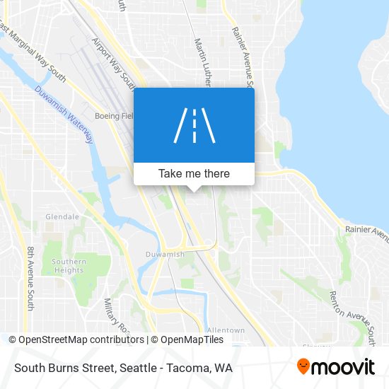 Mapa de South Burns Street