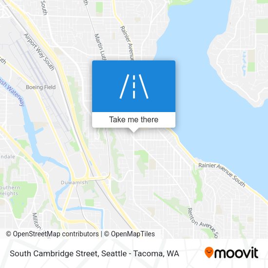 South Cambridge Street map
