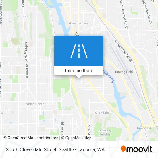 Mapa de South Cloverdale Street