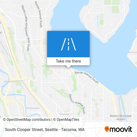 South Cooper Street map