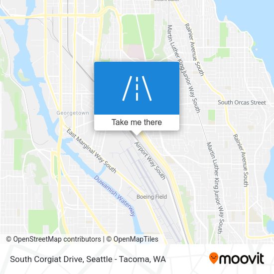 South Corgiat Drive map