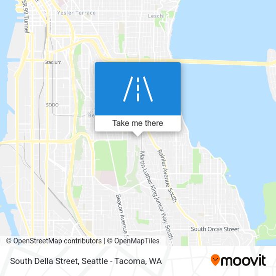 South Della Street map