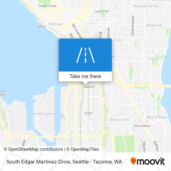 Mapa de South Edgar Martinez Drive