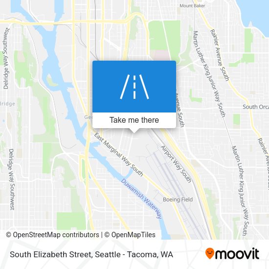 South Elizabeth Street map