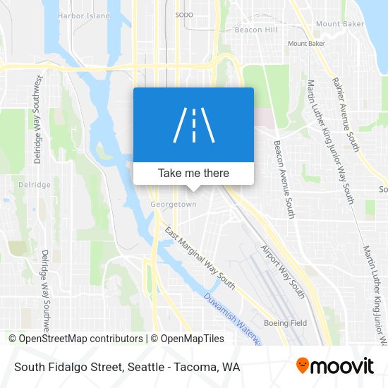 South Fidalgo Street map