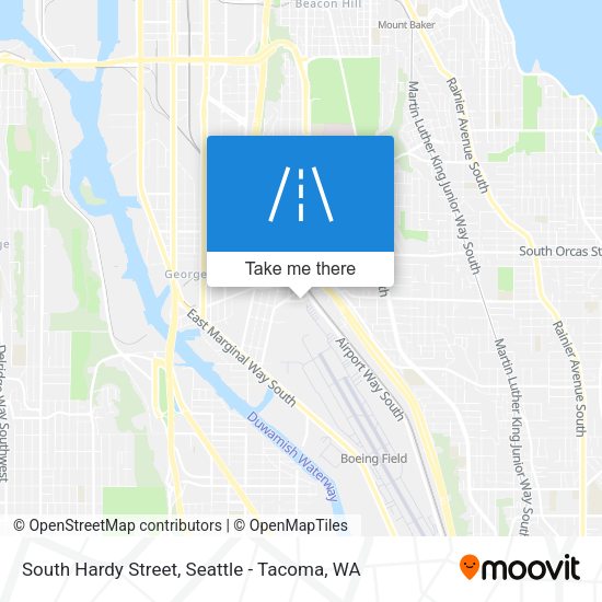 South Hardy Street map