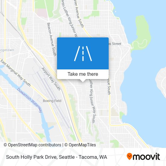 South Holly Park Drive map