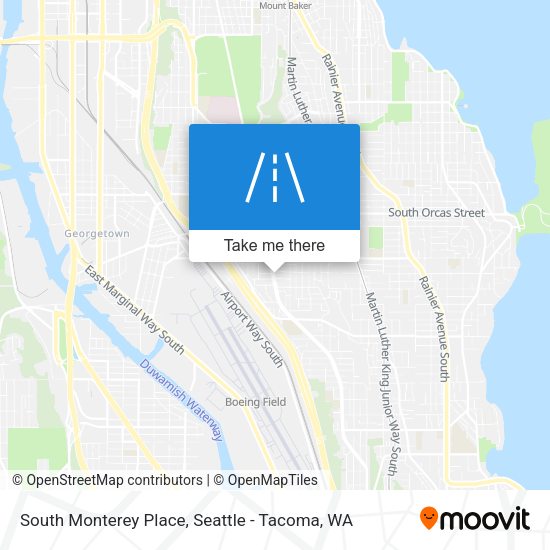 South Monterey Place map
