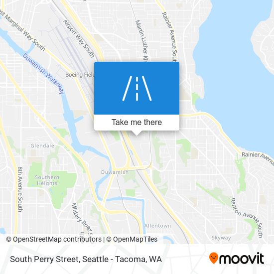 South Perry Street map