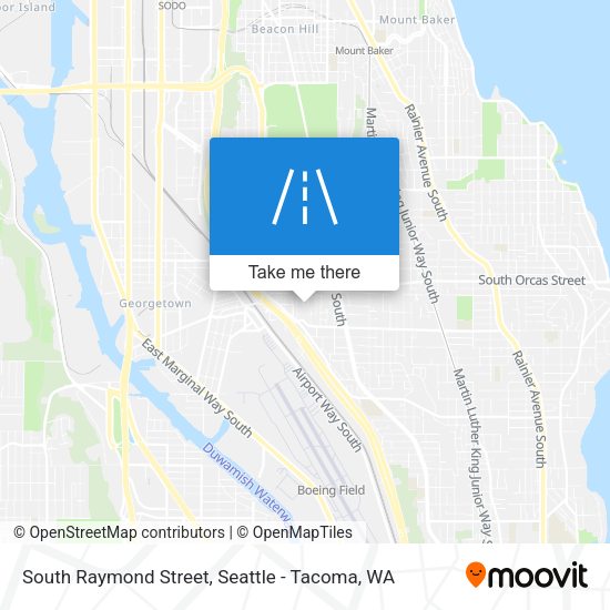 South Raymond Street map