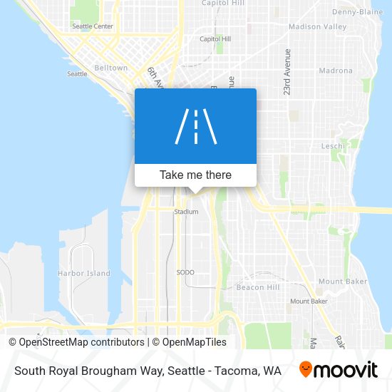 Mapa de South Royal Brougham Way