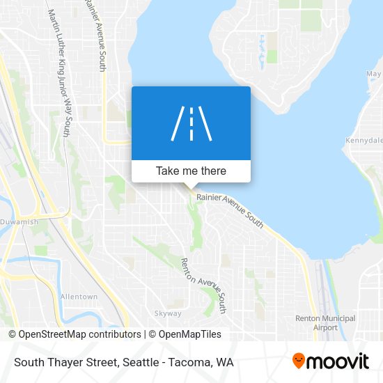 South Thayer Street map