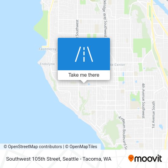 Southwest 105th Street map