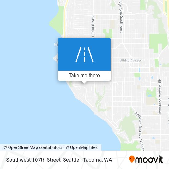 Southwest 107th Street map