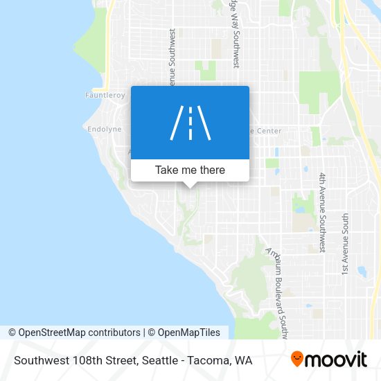 Southwest 108th Street map