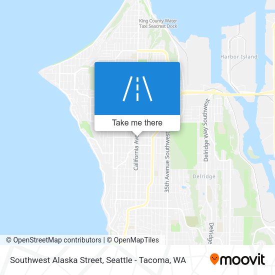 Mapa de Southwest Alaska Street