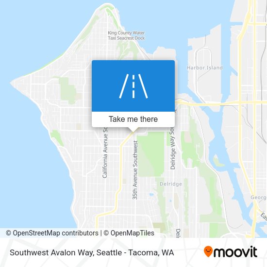 Southwest Avalon Way map