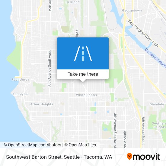 Mapa de Southwest Barton Street