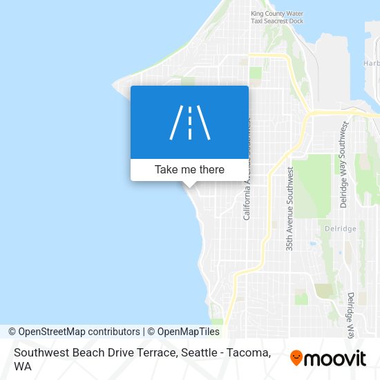 Southwest Beach Drive Terrace map