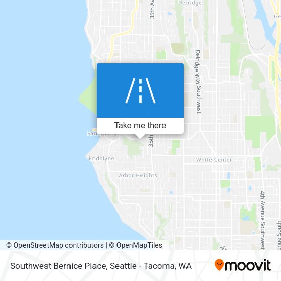 Mapa de Southwest Bernice Place