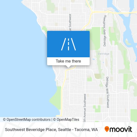 Mapa de Southwest Beveridge Place
