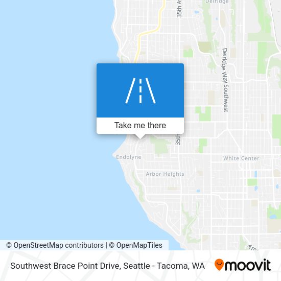 Southwest Brace Point Drive map