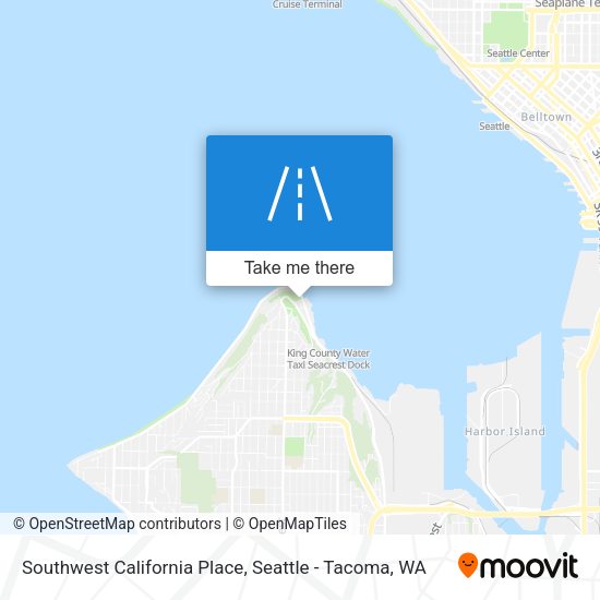 Mapa de Southwest California Place