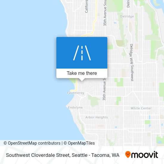 Southwest Cloverdale Street map