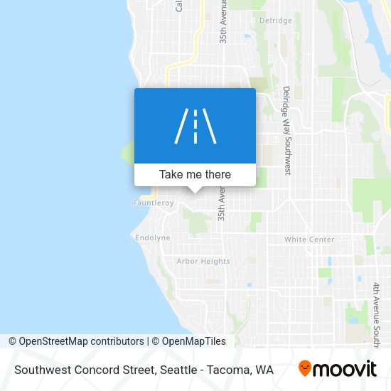Mapa de Southwest Concord Street