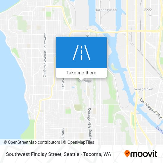 Southwest Findlay Street map