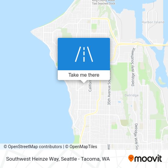 Mapa de Southwest Heinze Way