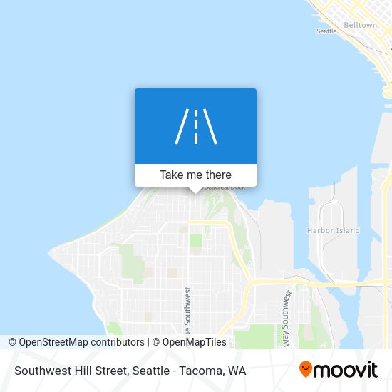 Mapa de Southwest Hill Street