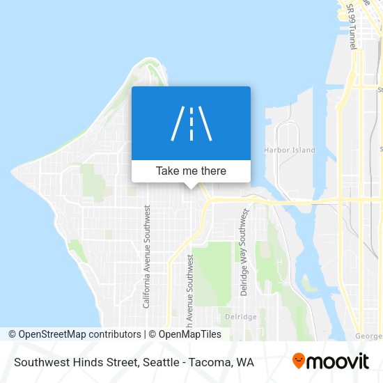 Southwest Hinds Street map