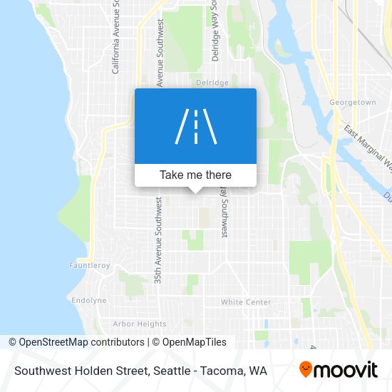 Mapa de Southwest Holden Street