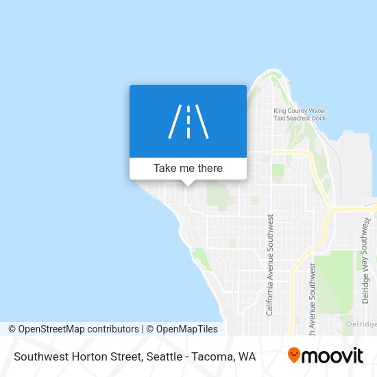 Southwest Horton Street map