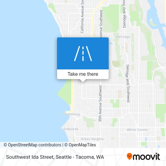Southwest Ida Street map