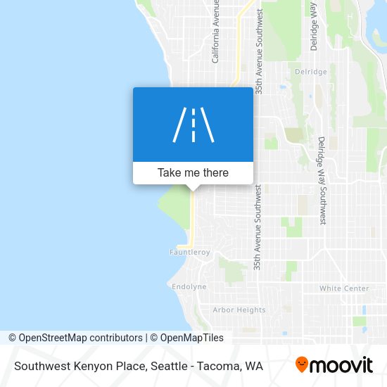 Southwest Kenyon Place map