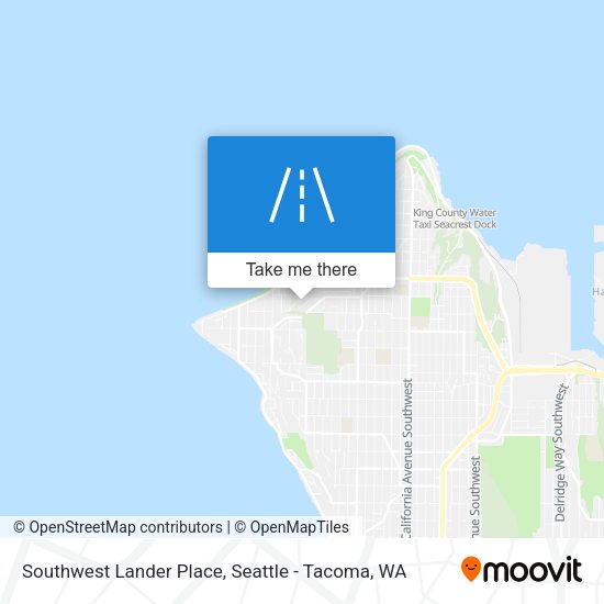 Mapa de Southwest Lander Place