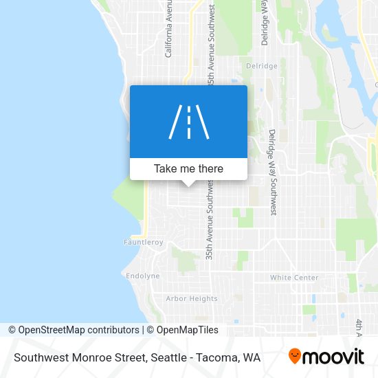 Mapa de Southwest Monroe Street