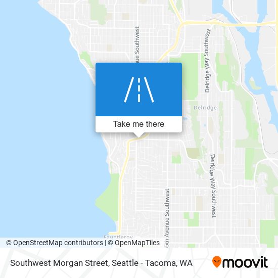 Southwest Morgan Street map