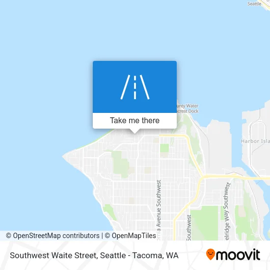 Southwest Waite Street map