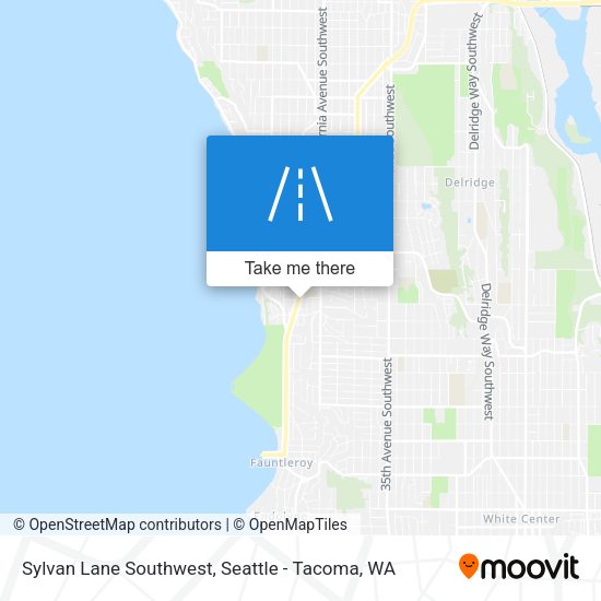 Sylvan Lane Southwest map
