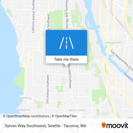 Sylvan Way Southwest map