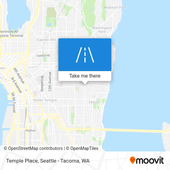 Temple Place map