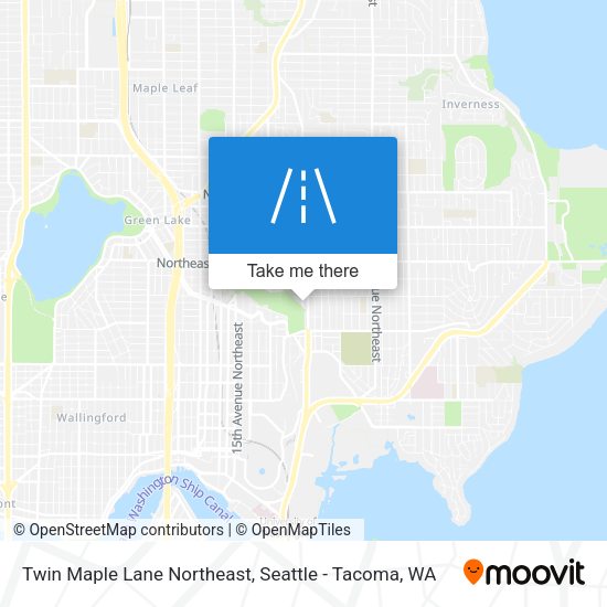 Twin Maple Lane Northeast map