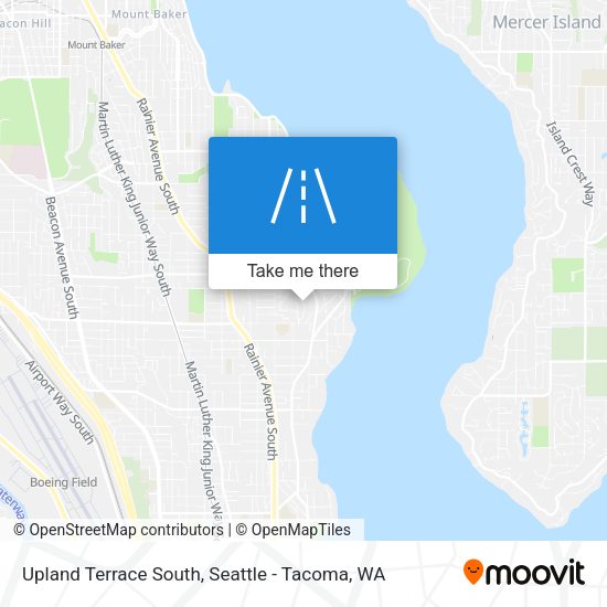 Upland Terrace South map