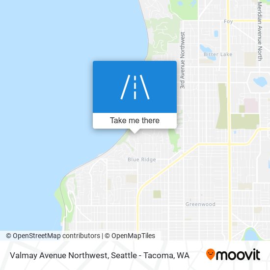 Valmay Avenue Northwest map