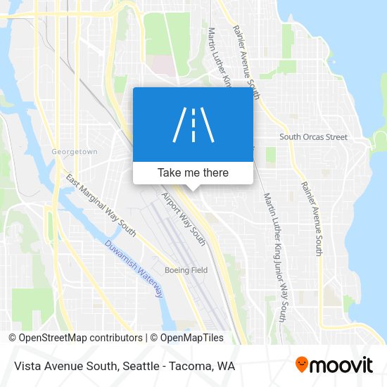 Mapa de Vista Avenue South