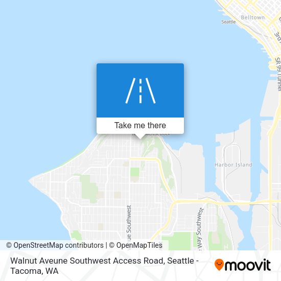Walnut Aveune Southwest Access Road map