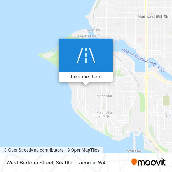 West Bertona Street map
